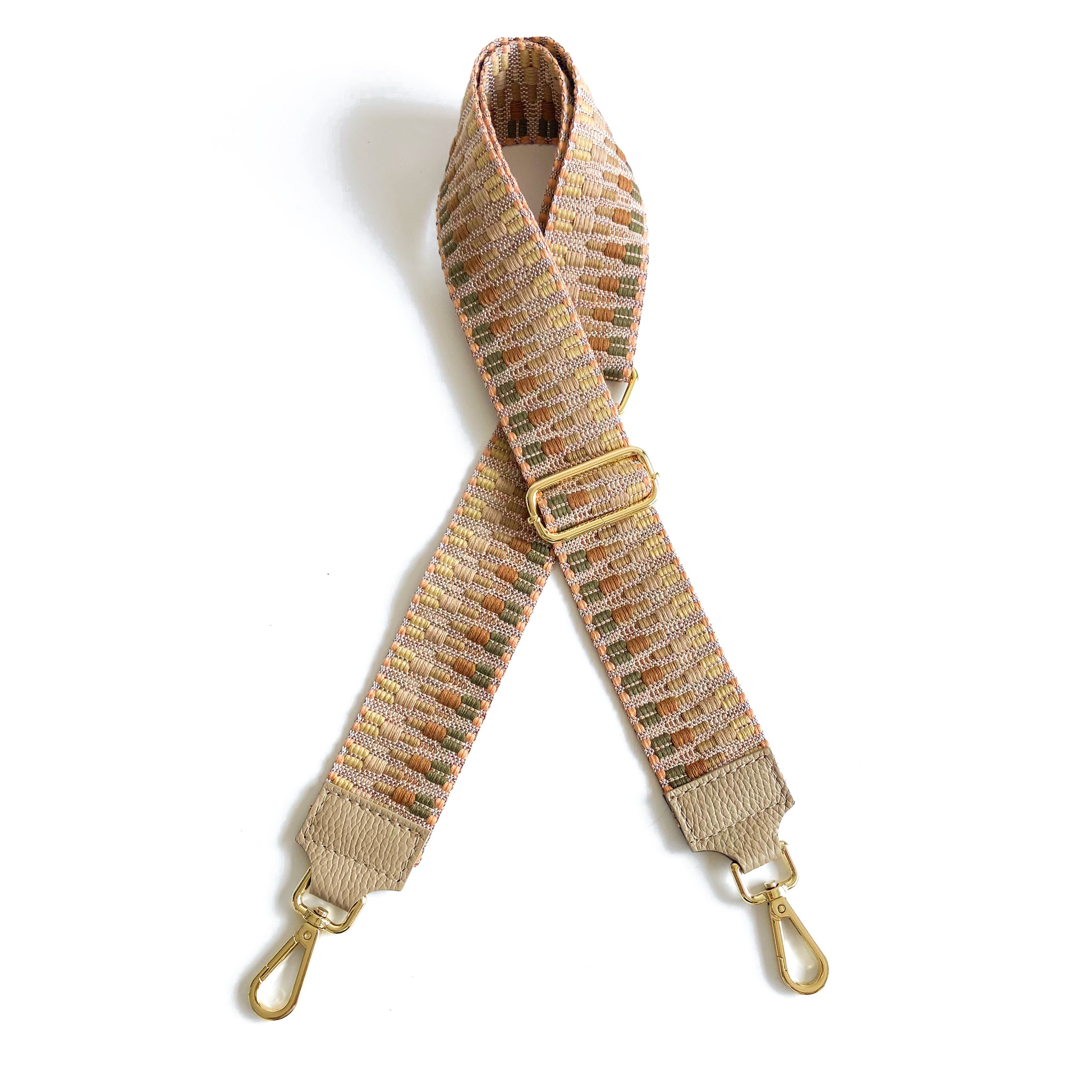 Crossbody Purse Strap - Solid Beige