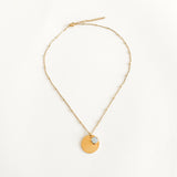 Blue marble gold medallion, made with high quality stainless steel, 