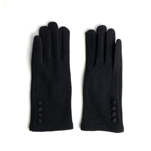 Gloves burgundy blue beige and black