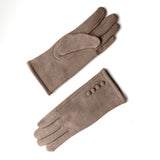 Classic gloves beige front and back