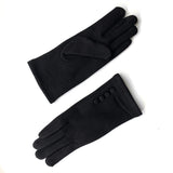 Classic gloves black front and back