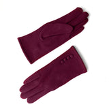 Classic gloves front and back burgundy