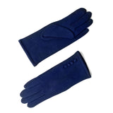 Classic gloves navy blue front and back