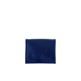 Leather coin holder blue