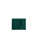 Leather coin holder green forest