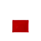 Leather coin holder red