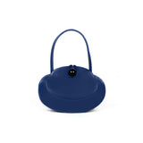 Obilis leather bag made in France navy blue