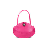 Obilis leather bag made in France fuschia pink