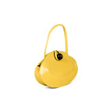 Obilis leather bag made in France yellow side