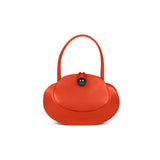 Obilis leather bag made in France orange