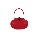 Obilis leather bag made in France red