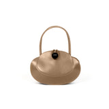 Obilis leather bag made in France taupe