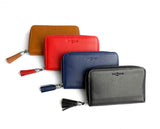 Small leather wallet tassel colors