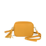 Little camera crossbody bag in orange strap