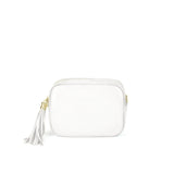 Little camera crossbody bag in white 