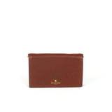 Leather luxe compartment bag in hazelnut 
