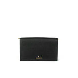 Leather luxe compartment bag in black 