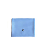 Practical leather coin/card holder baby blue