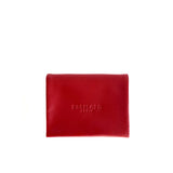 Practical leather coin/card holder red