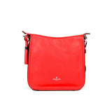 Leather bag in red