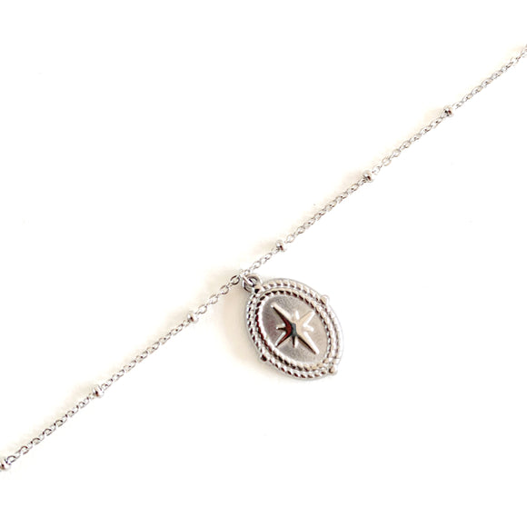 Silver oval medallion, made with high quality stainless steel