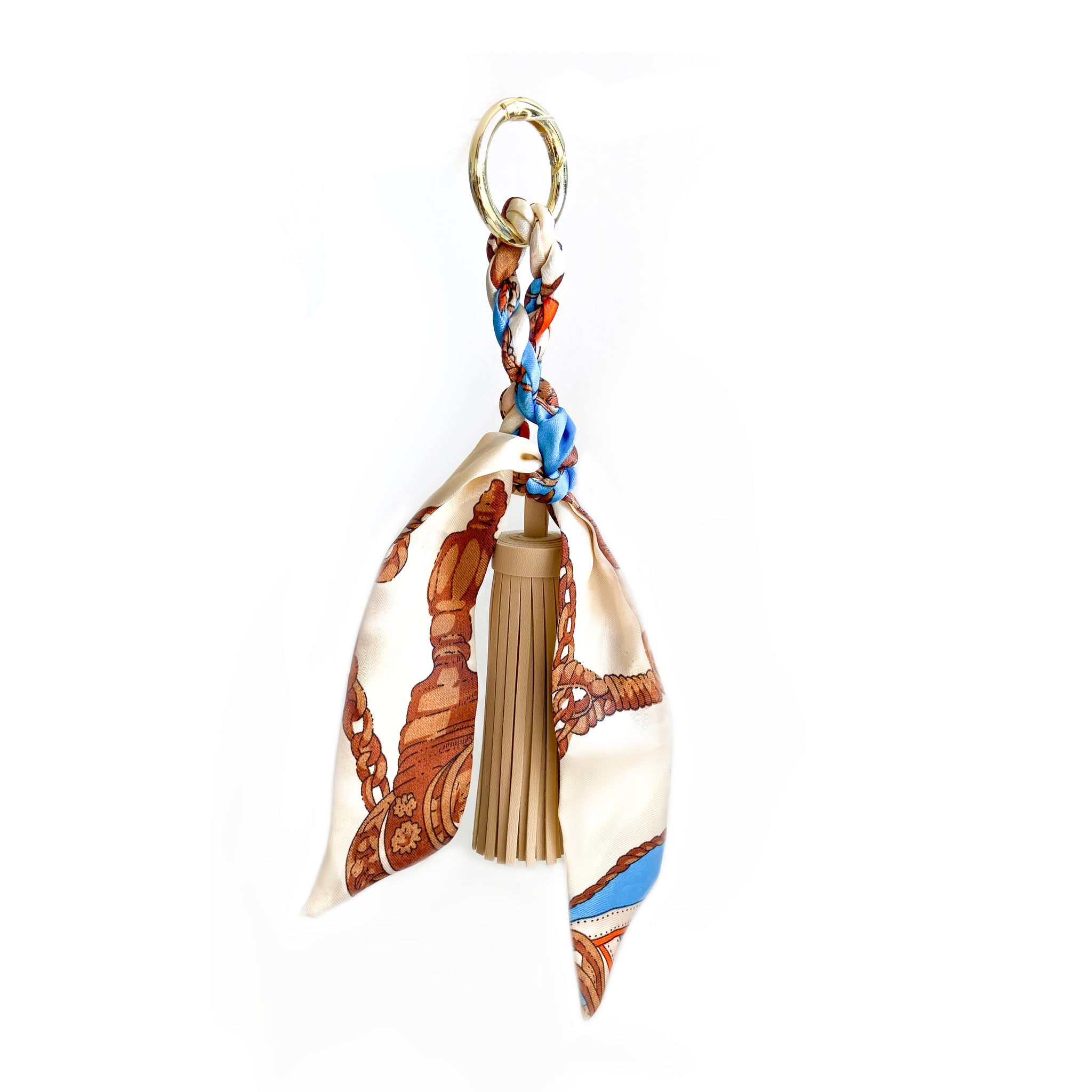 Upcycled Genuine Leather Beaded LV Keychain/Purse Tassel – Anagails